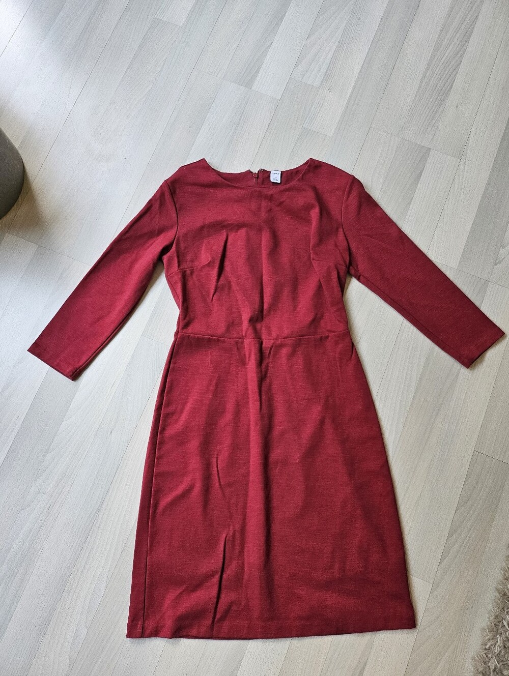 Old Navy Crimson Red Midi Sheath Dress, XS